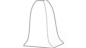 Угол наружный Лексида с крепежом 55мм, 163 Гранит серый